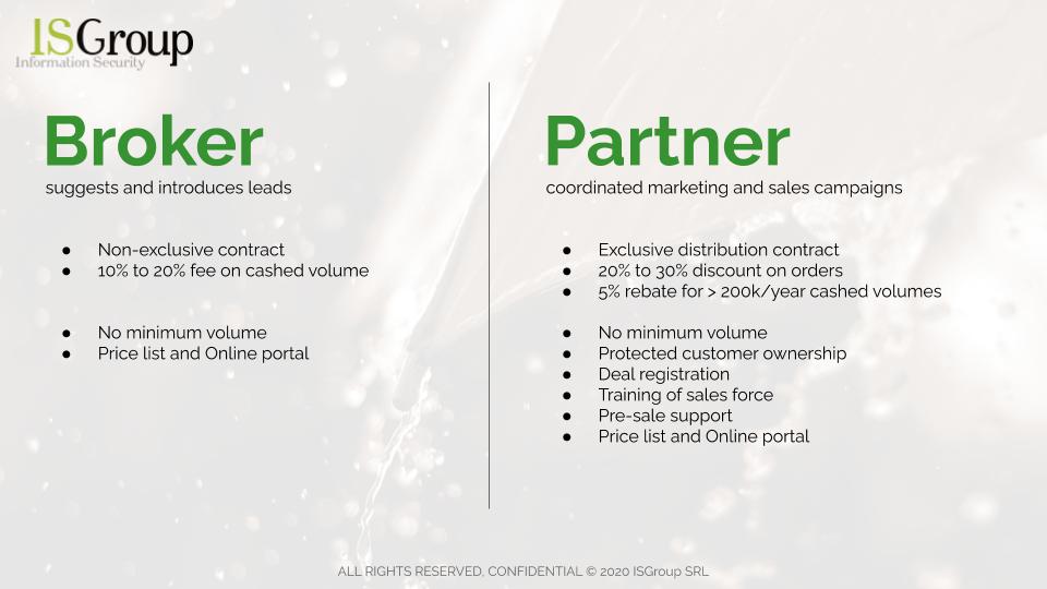 Partner presentation slide